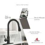 kitchen pull out mixer black