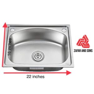 Imported machine made single bowl kitchen sink with complete fittings-product image 2