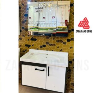 Bathroom cabinet vanity pvc with mirror-featured image