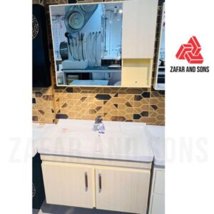 Bathroom cabinet vanity pvc with mirror-featured image