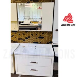 Bathroom cabinet vanity pvc with mirror-featured image