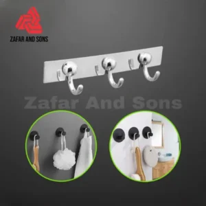 stainless steel towel hooks hanger for bathroom 3 in 1 hooks-featured image2