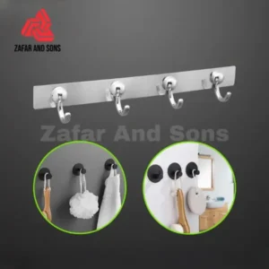 stainless steel towel hooks hanger for bathroom 4 in 1 hooks-featured image2