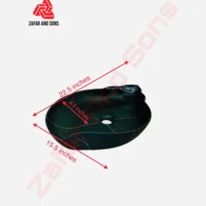 Black marble texture vanity bowl - product image2