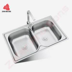 Imported machine made double bowl kitchen sink - featured image