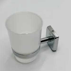 Hogar Square Stainless Steel Chrome Bathroom Accessories Set