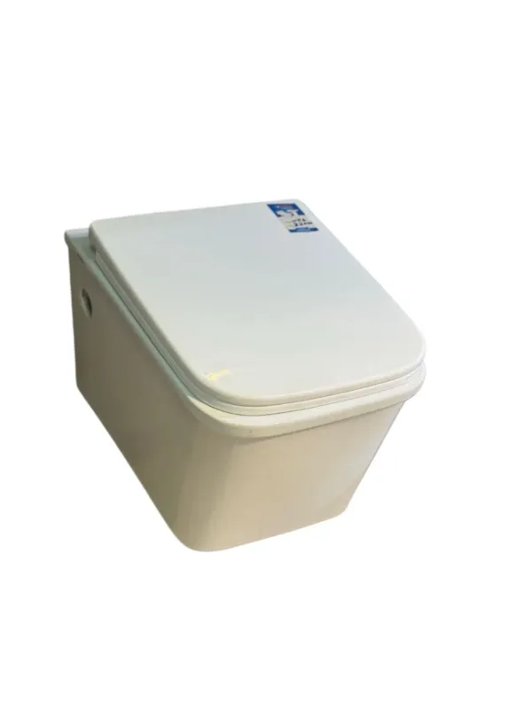 Vermora Square Commode Wall Hang Square Commode - Total Ceramics - Zafar And Sons Sanitary
